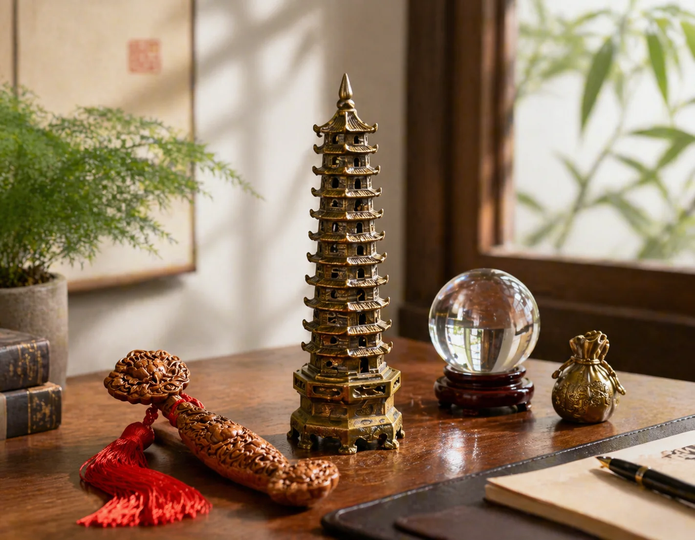 Home and desk feng shui objects