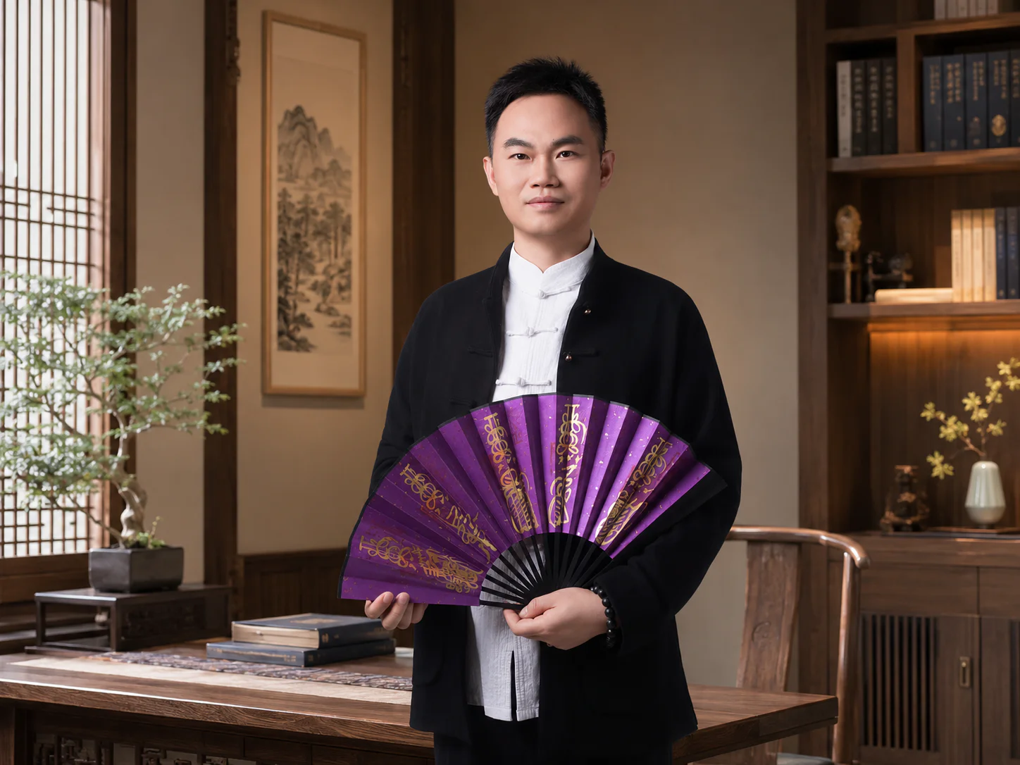 Feng shui master at work