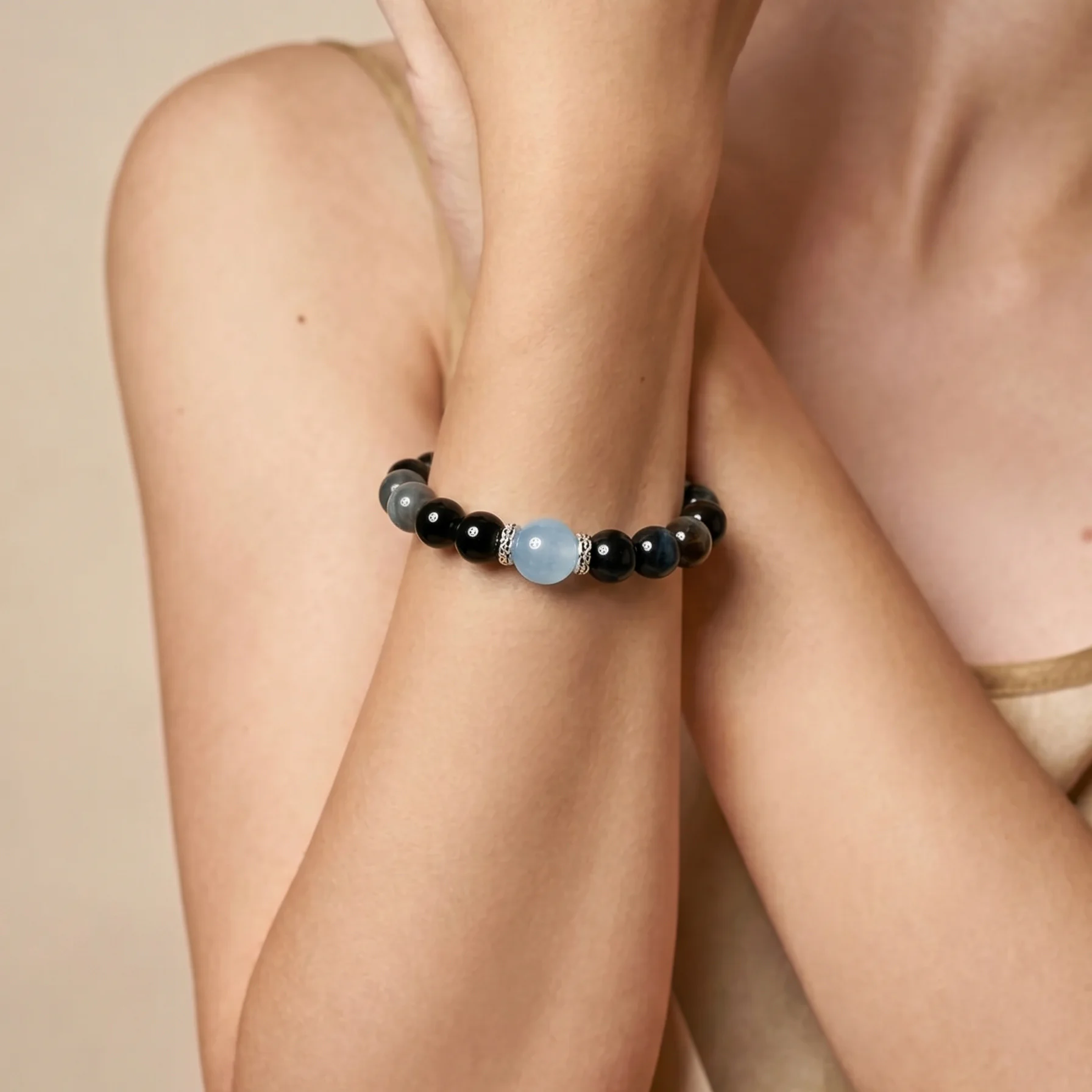 Water Element Bracelet – Five Elements Natural Stone Bracelet - Image 3