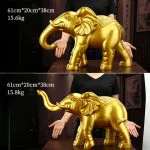 Brass Wealth Elephant – Feng Shui Home & Office Decor - Image 2
