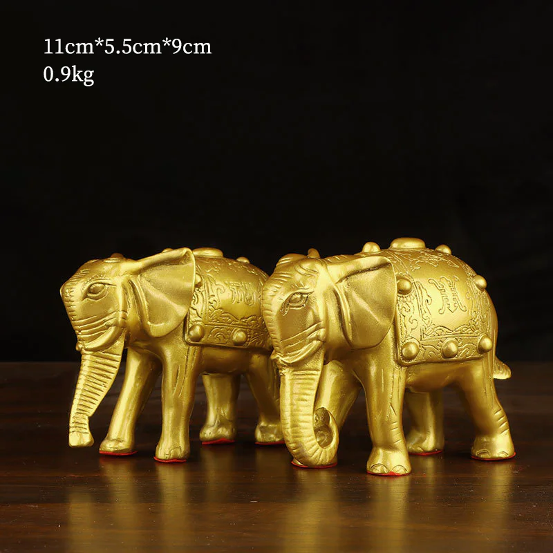 Brass Wealth Elephant – Feng Shui Home & Office Decor - Image 5