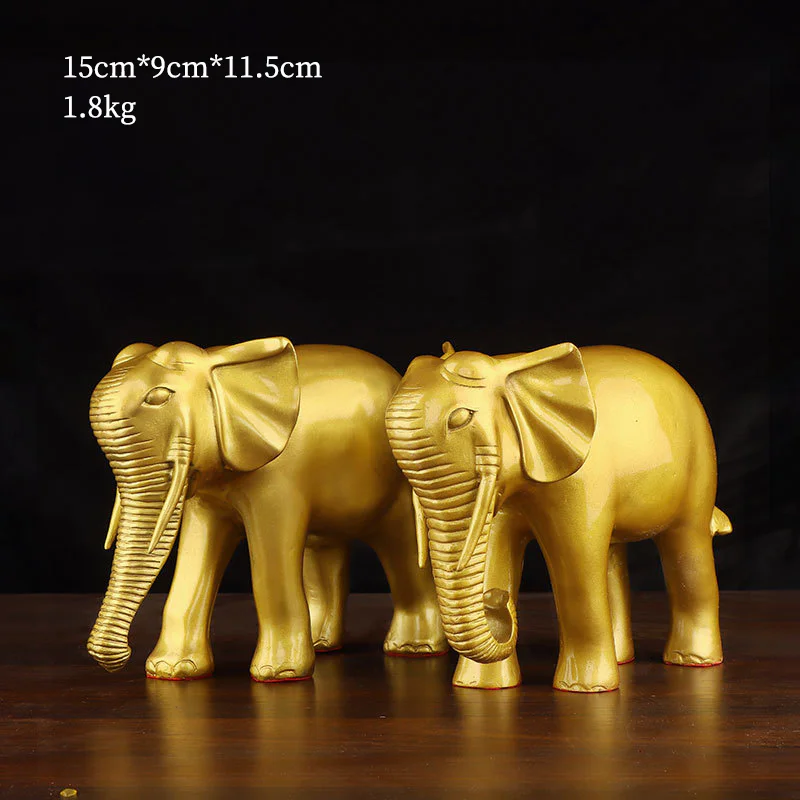 Brass Wealth Elephant – Feng Shui Home & Office Decor - Image 6