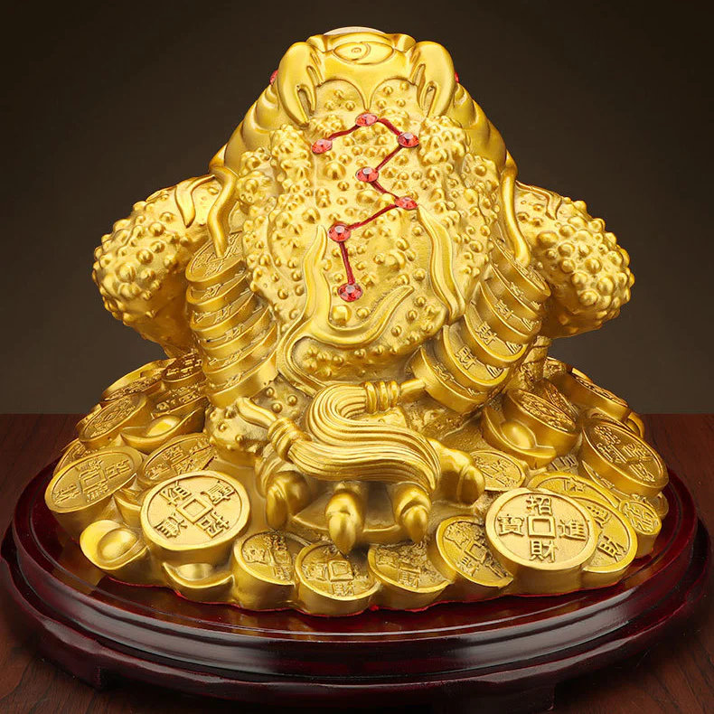 Brass Money Toad – Three-Legged Feng Shui Decor - Image 3