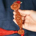 Peach Wood Ruyi – Symbolic Feng Shui Decor - Image 4